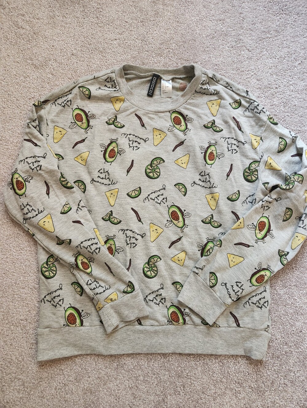H&M Holy Moly Guacamole Graphic Shirt Small